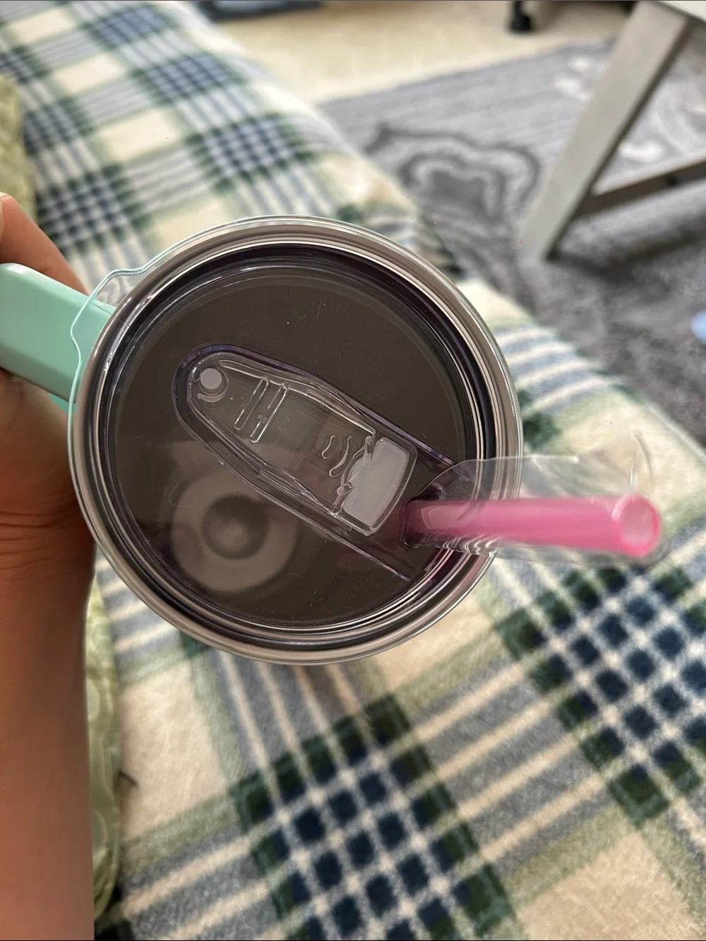 Hello Kitty Mint Green Tumbler with Pink Straw